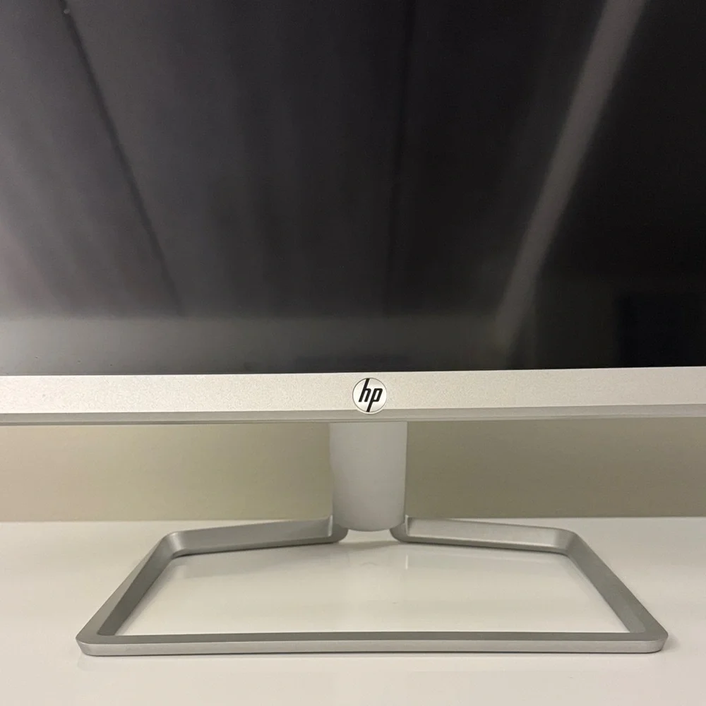 HP 25- Inch Display with Black Screen and Silver Frame